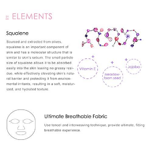 My Beauty Diary My Beauty Diary-Squalene Restorative Hydrating Facial Mask, Ultra Repairing and Lustrous Radiancw for Mature and Aging Skin (8 Combo Pack)