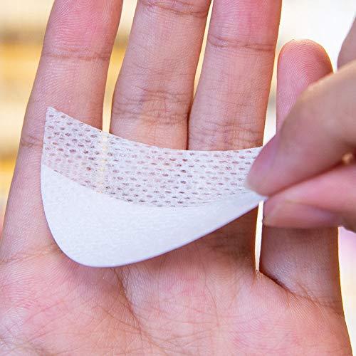 mollensiuer 100 Pcs Eyeshadow Patches White Eyeshadow Protection Pads Eyeshadow Pads Stencils Professional Eyeshadow Protection For Eyelash Extensions, Lip Makeup(S)