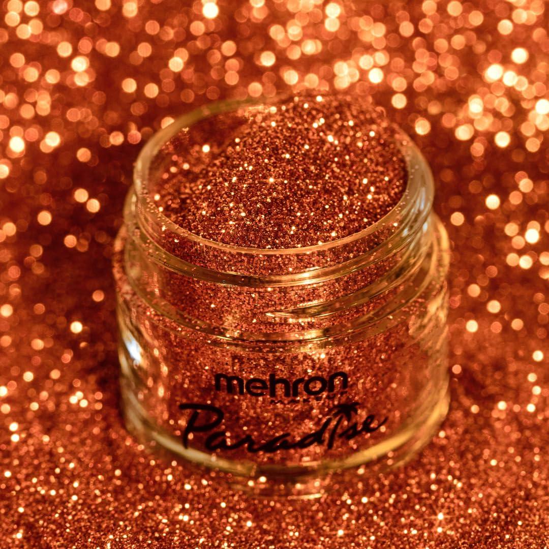 Mehron Mehron Makeup Paradise Glitter FX | Professional Cosmetic for Makeup & Art | Vibrant & Shimmering Loose Glitter .25 oz (7 g) (Orange Harvest)