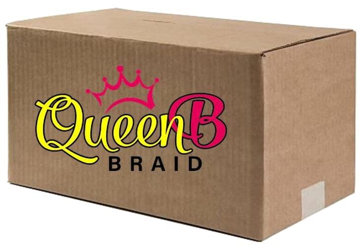 Queen B Queen B Bulk Braiding Hair 120 pc Case Single Color (50’, #1)