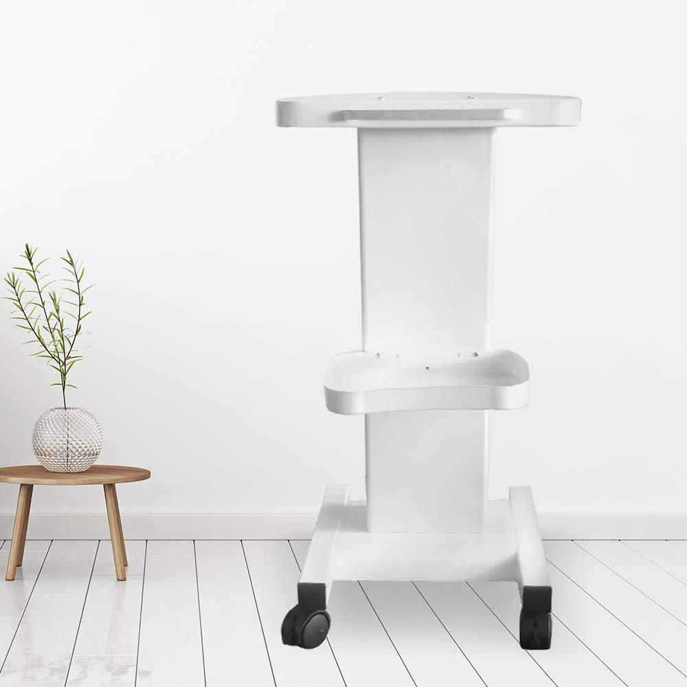 PLOCVB Mobile Salon Trolley Beauty Cart, Professional Beauty Rolling Cart, Salon Equipment ABS Salon Cart, Multi-Function Mobile Storage Cart with Roller and Tray, Aluminum for Lab, Hospital, Dental Office