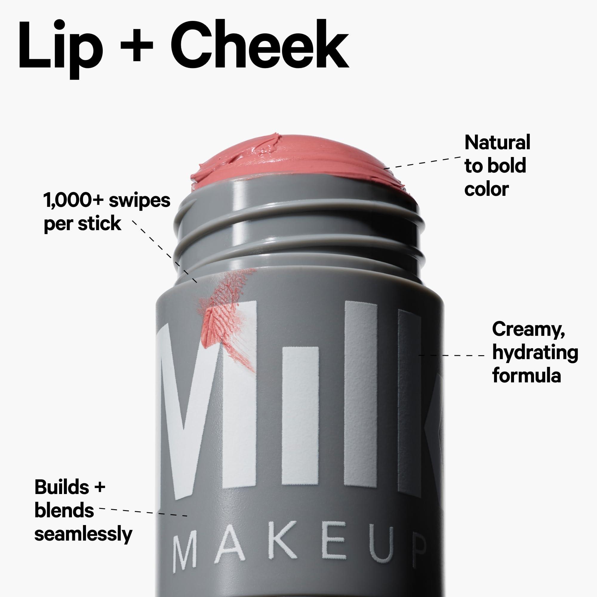Milk Makeup Milk Makeup Sticks Party Mix - Includes 2 Full-Size Lip + Cheek Cream Blush and 1 Full-Size Highlighter - Easy to Apply - 1,000 Swipes in Every Stick - Vegan, Cruelty Free