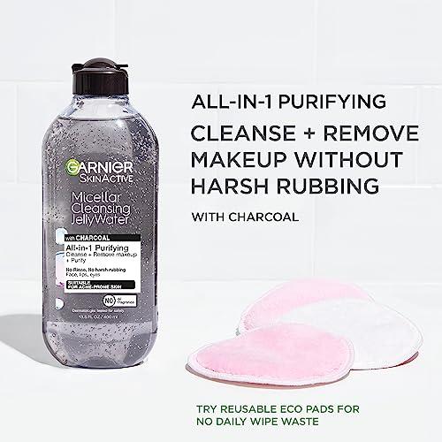 Garnier Garnier Skinactive Micellar Cleansing Jelly Water with Charcoal Purifying All in One Water, 2 Pack