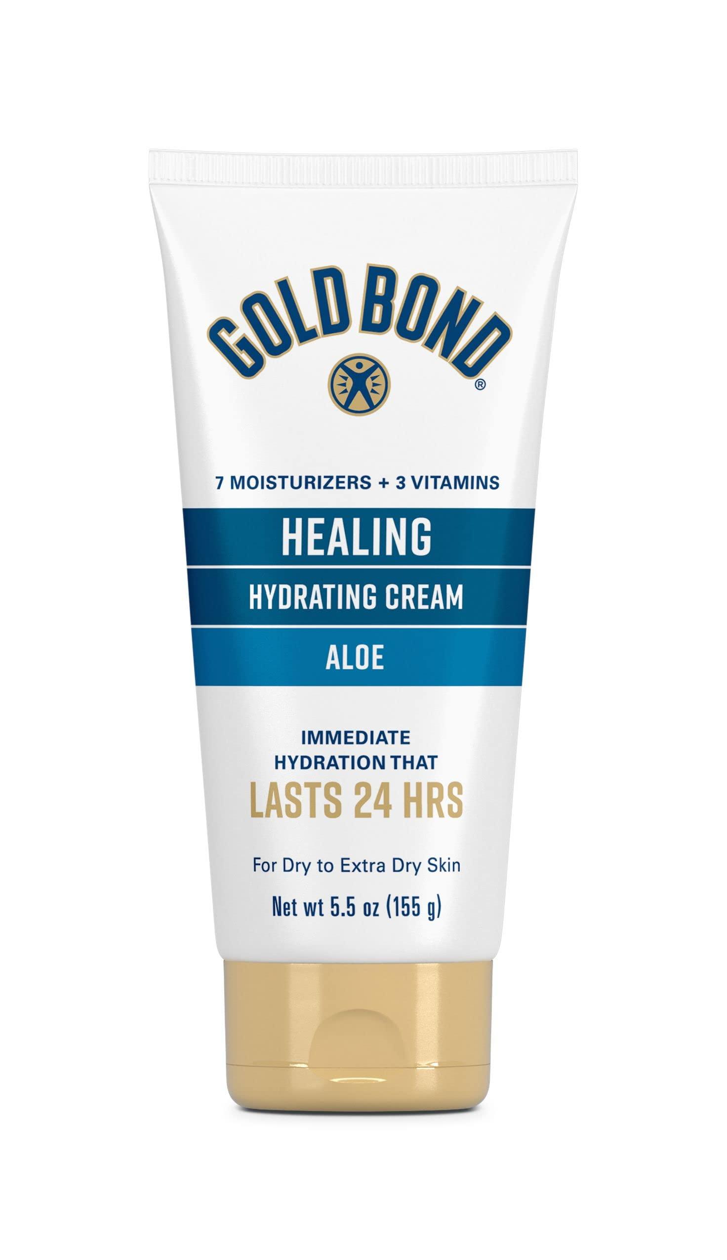 Gold Bond Gold Bond Healing Hydrating Lotion, 14 oz., With Aloe, Moisturizes, Immediate 24-Hour Hydration & Healing Skin Therapy Lotion with aloe 5.5 oz., Non-Greasy & Hypoallergenic