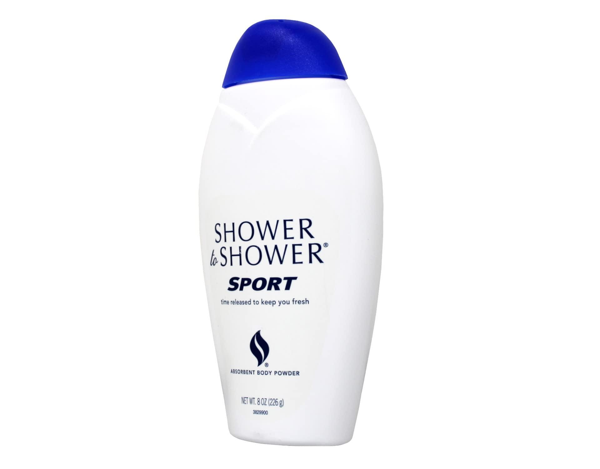 Shower To Shower SHOWER TO SHOWER Body Powder Sport 8 oz (Pack of 2)