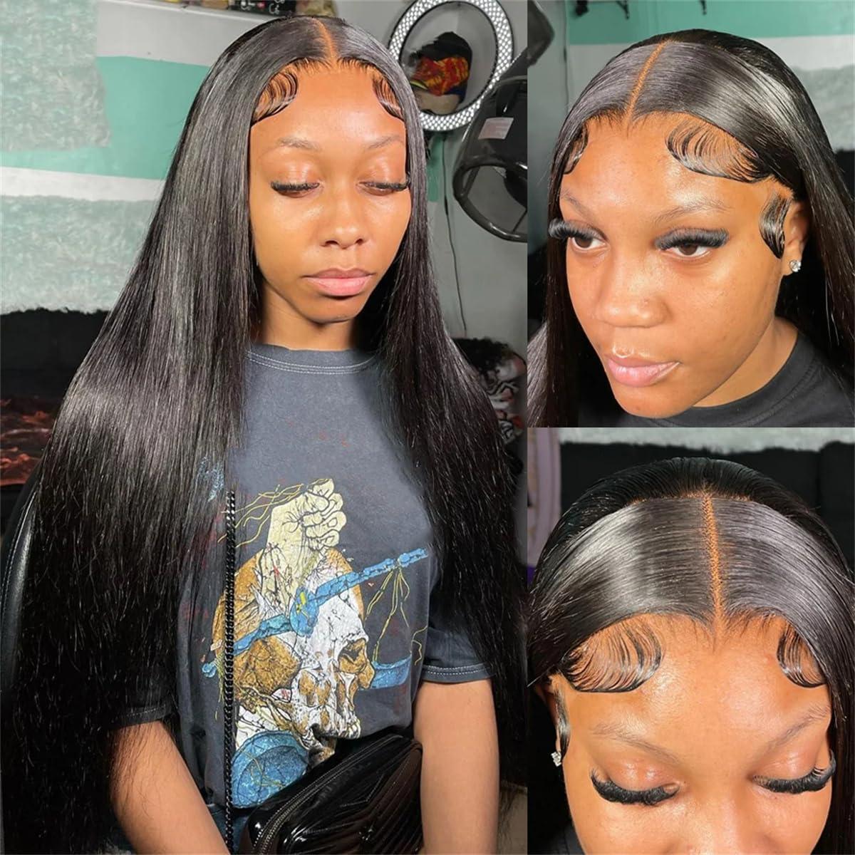 Human Lace Wig For Women 30 40 Inch Bone Straight 13X4 13X6 Transparent Lace Front Human Hair Wigs Brazilian Ready To Go Glueless Frontal Wig