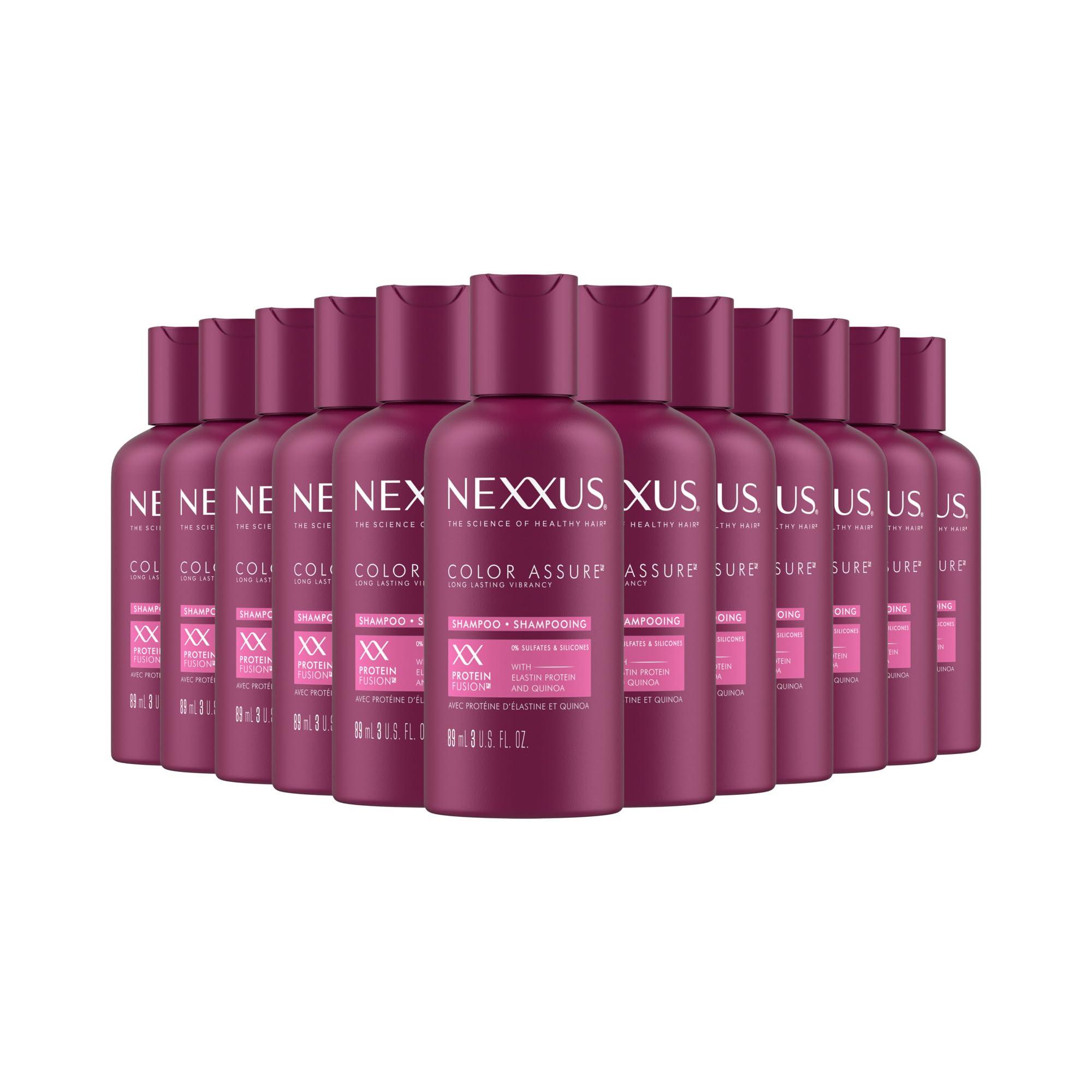 Nexxus Nexxus Hair Color Assure Sulfate Free Shampoo with ProteinFusion, 12 Count For Colored Treated Hair Color Shampoo 3 oz