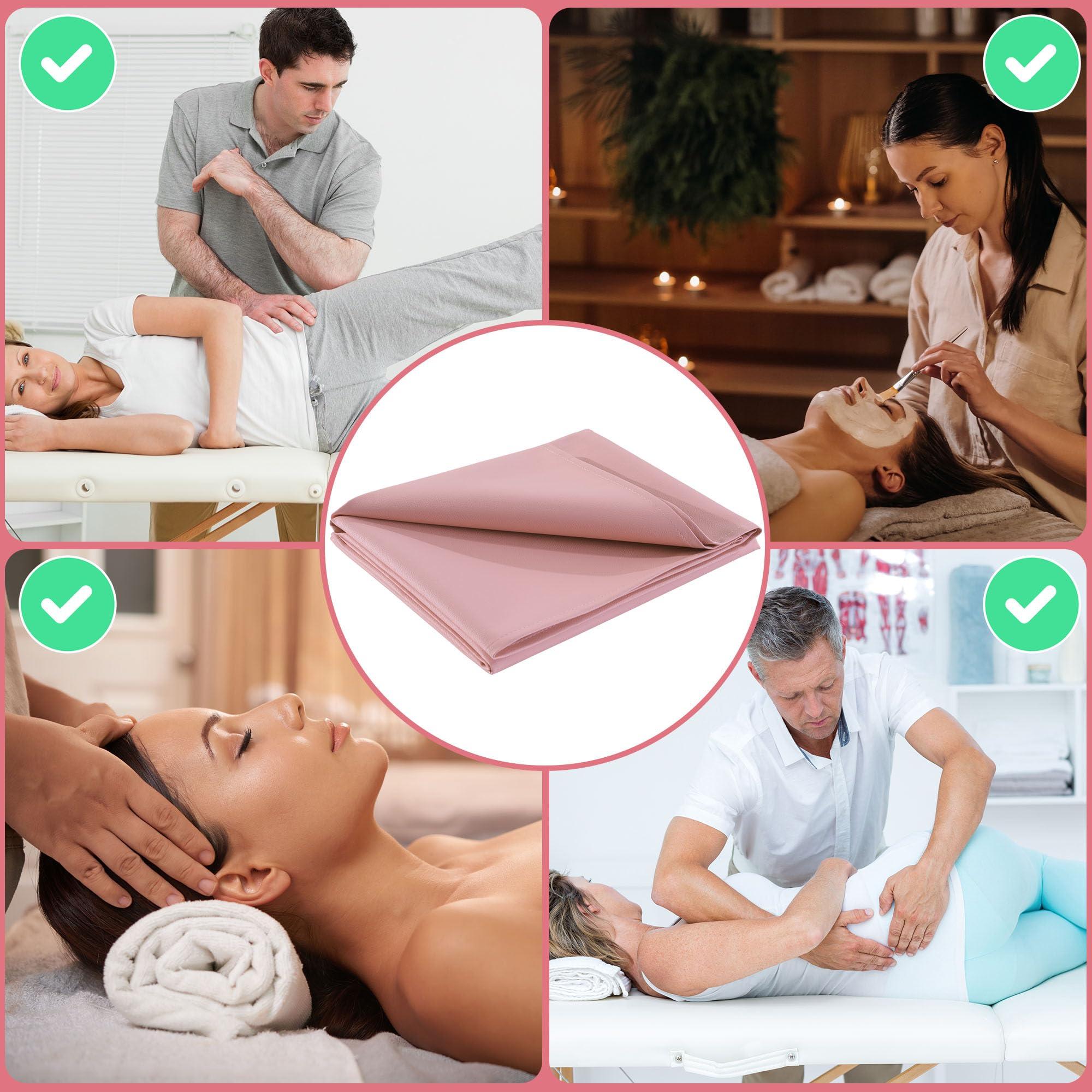 BALAPET BALAPET Lash Bed Sheets Non-Sticky Sugaring and Waxing Pad Wipeable and Waterproof PU Leather Massage Table Cover Suitable for Grafting Eyelash Beds Massage Tables,SPA,Beauty(Pink)