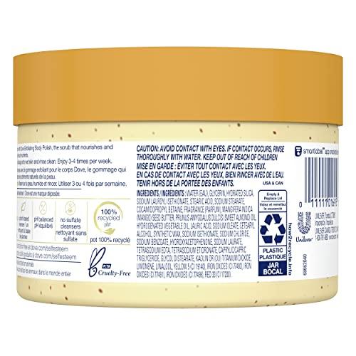 Dove Dove Scrub Crushed Almond & Mango Butter For Silky Smooth Skin Body Scrub Exfoliates & Restores Skin's Natural Nutrients 10.5 oz