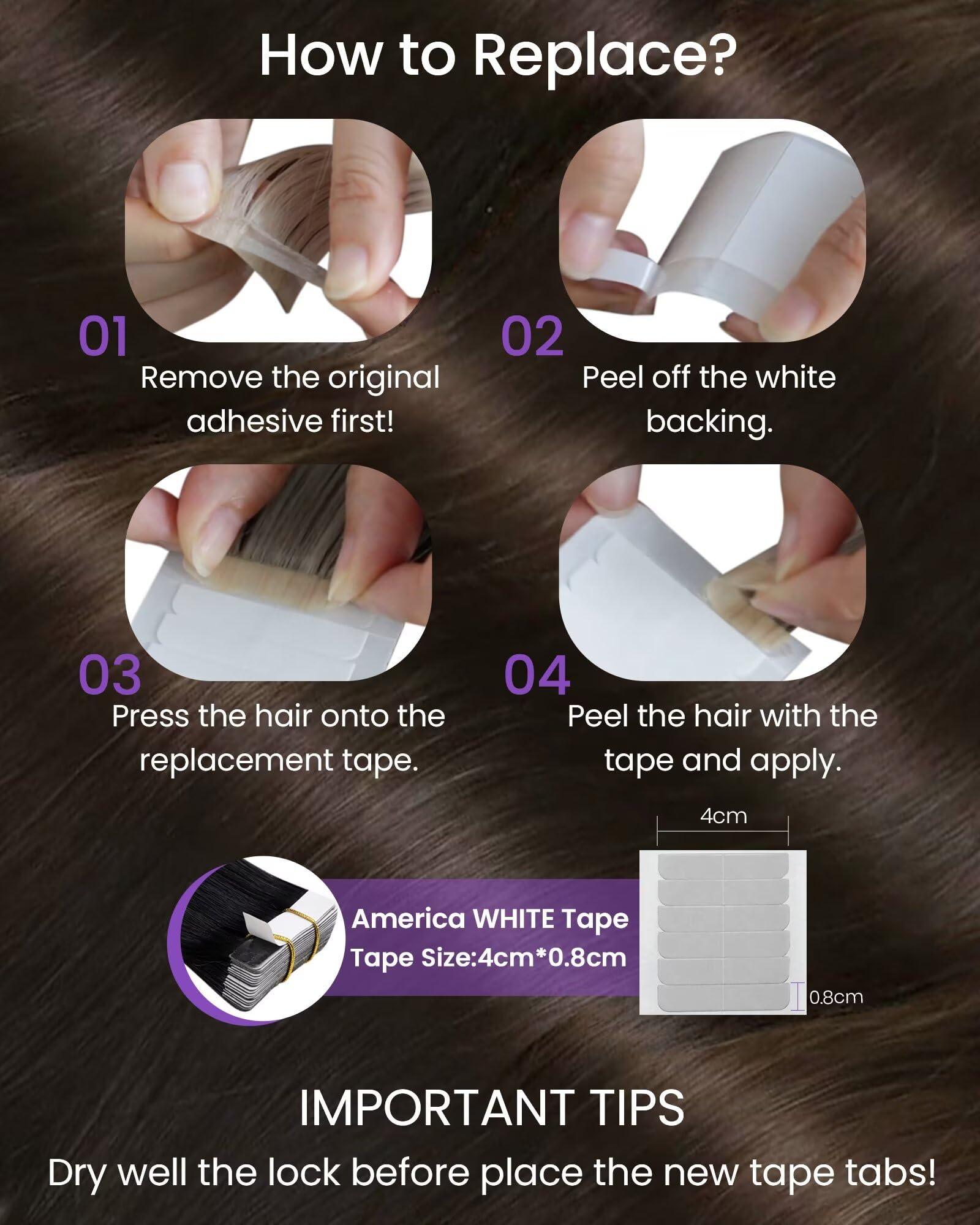 LAAVOO LaaVoo Tape in Extensions Human Hair Brown Tape in Hair Extensions Human Hair #2 Darkest Brown Hair Extensions Tape in Human Hair 14 Inch 20 Pcs 40 Gram Invisible Tape Extensions Human Hair