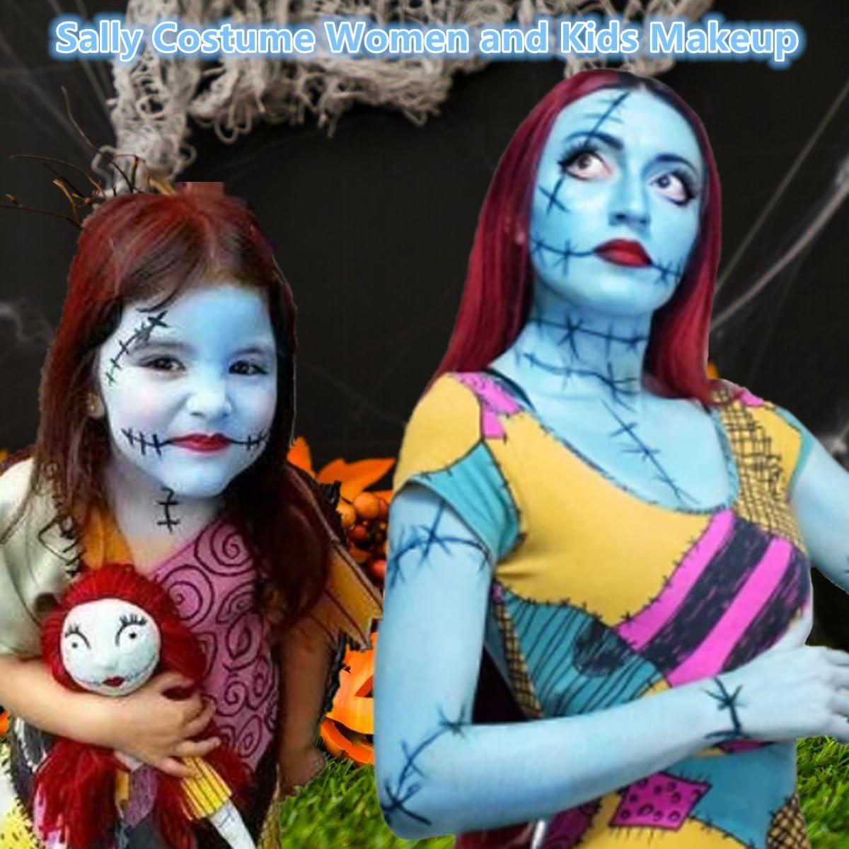 Go Ho Go Ho Light Blue Face Paint,Waterproof Oil Based Cream Pale Blue Face Body Paint Stick for Halloween Cosplay SFX Corpse Bride Costume Sally Makeup