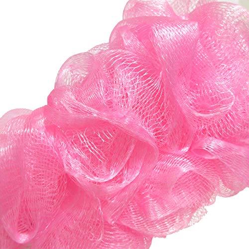 AllTopBargains 2 PC Bath Brush Long Handle Skin Exfoliating Shower Back Scrubber Sponge Loofahs