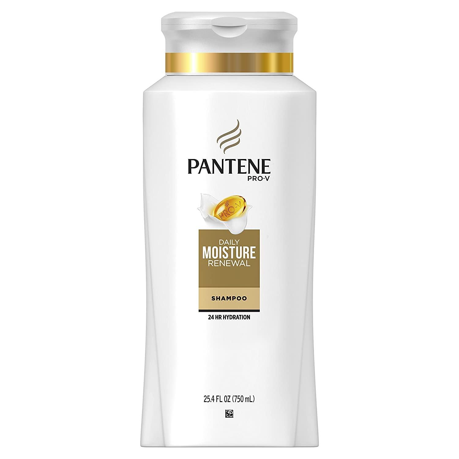 Pantene Pantene, Shampoo, Pro-V Daily Moisture Renewal for Dry Hair, 25.4 Fl Oz (Pack of 2), Twin Pack