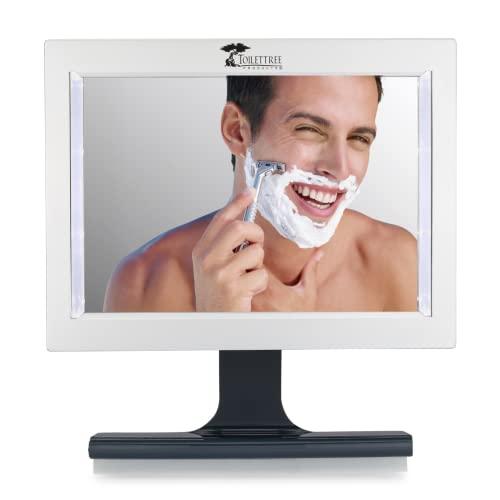 ToiletTree Products ToiletTree Products Original LED Fogless Shower Mirror with Squeegee