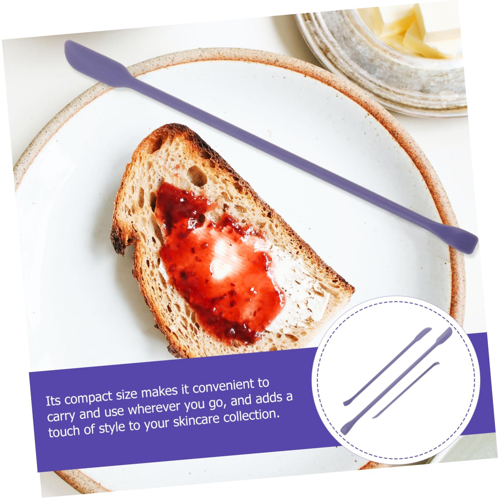 NOLITOY NOLITOY 3pcs Small Tip Scraper Makeup Spatula Double Ended Scraper Rugables Makeup Scraper Double-ended Scraper Skincare Cosmetic Spatulas Mini Reusable Beauty Spatula Violet