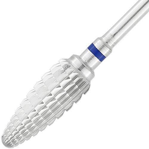 PANA Pana 3/32" Safety Bit Nail Carbide Bit - For Electric Dremel Drill Machine (Medium, Large Cone - Silver)