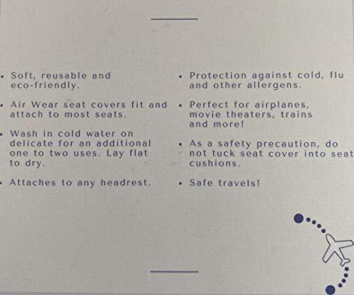 Air Wear Airplane Seat Covers (2 Disposable Covers Per Package)