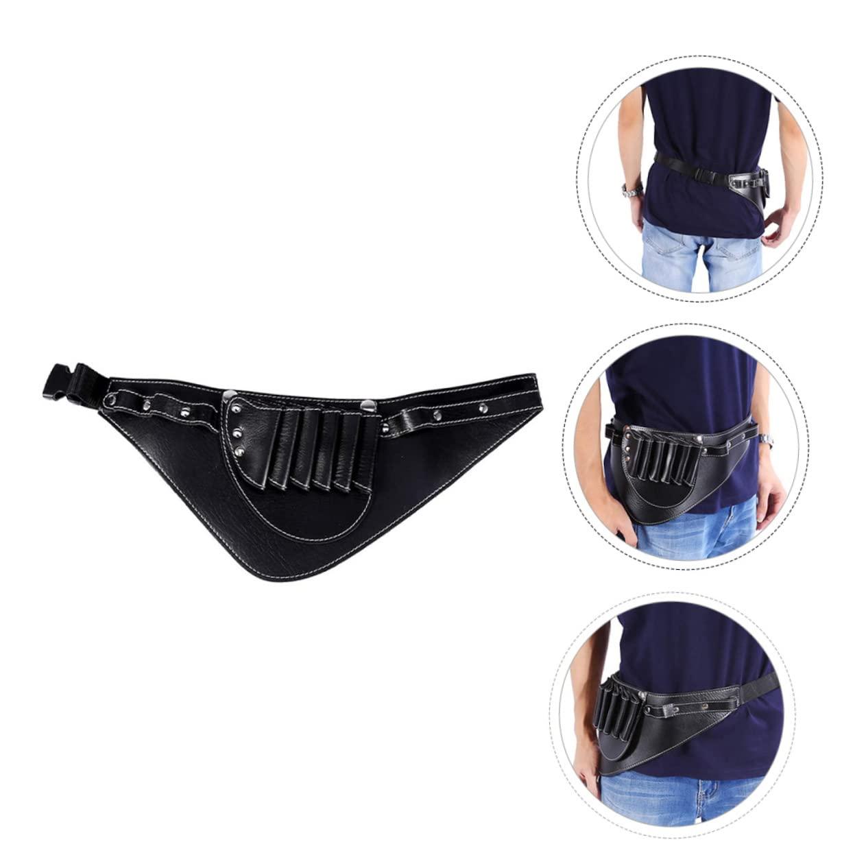 Ipetboom Ipetboom 2 Pcs Hairdressing Kit Skeleton Beard Trimmer Beard Grooming Kit for Men Hair Tools Travel Bag Hair Clippers Men Barber Bag Hair Cutting Kit Hairdressing Bag Black Pu Leather