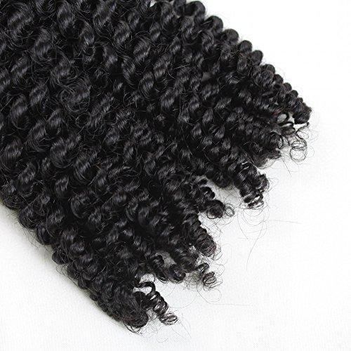 Liberty Liberty Hair 16inch 100% Virgin Mongolian Kinky Curly Natural Human Hair Extensions 5A Quality Colour 1B