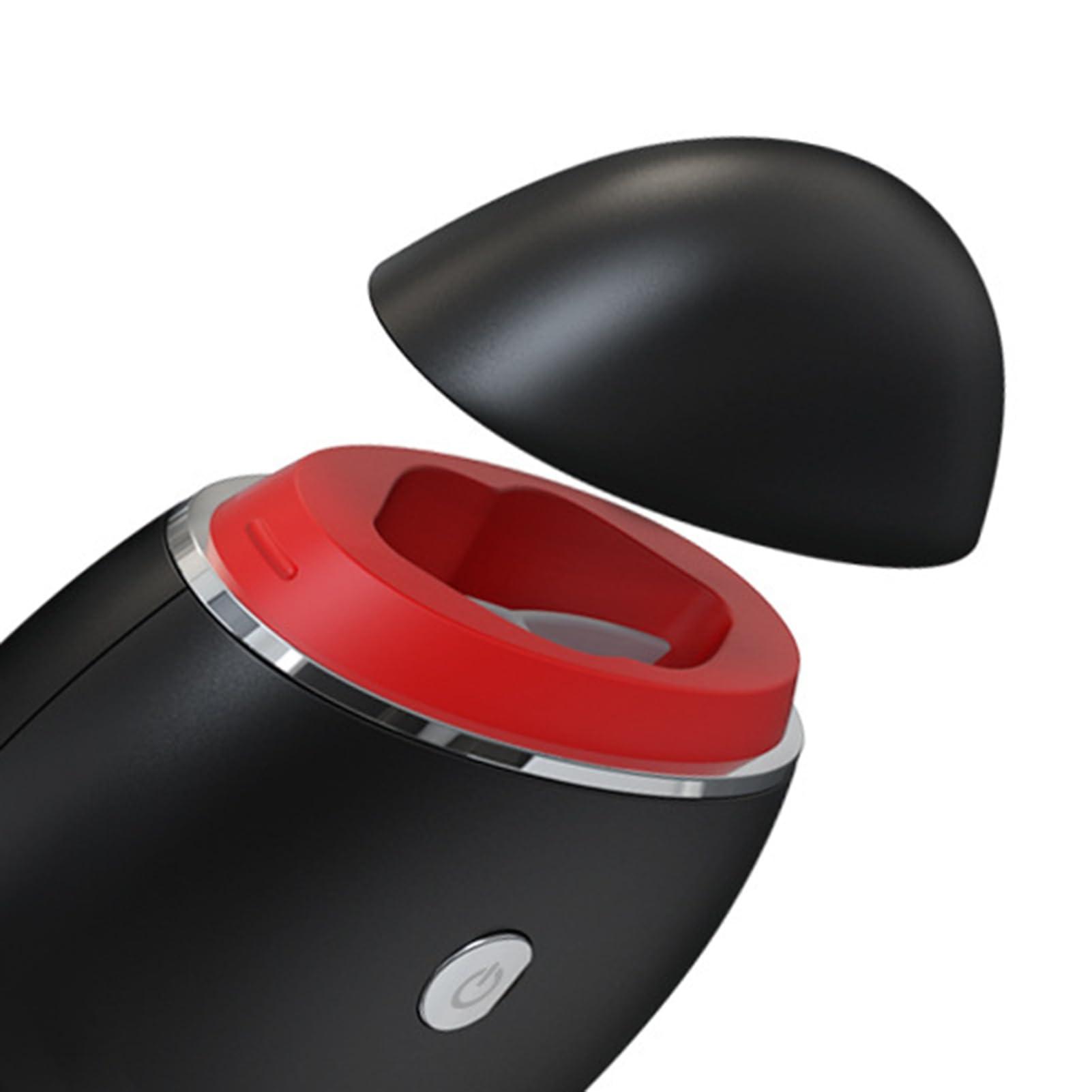 Smalibal Electric Lip Vacuum Plumper Lip Plumper Tool Lip Augmentation Beauty Device Lip Enhancer One Button to Switch Between 3 Gears Black