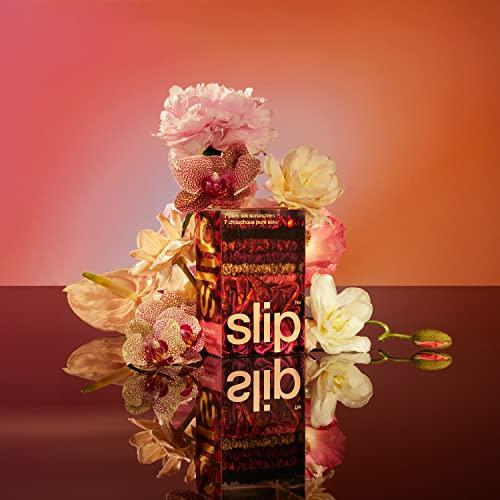 SLIP SLIP Silk Mega Scrunchies, Pixie Super Set - Highest Grade Pure 22 Momme Mulberry Silk Hair Ties - 7 Count for Women