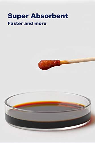 XUMZEE 300ct Cotton Swabs with Strong Bamboo Sticks by Xumzee: 100% Pure Natural Cotton,Biodegradable, Chemical Free Cotton Buds