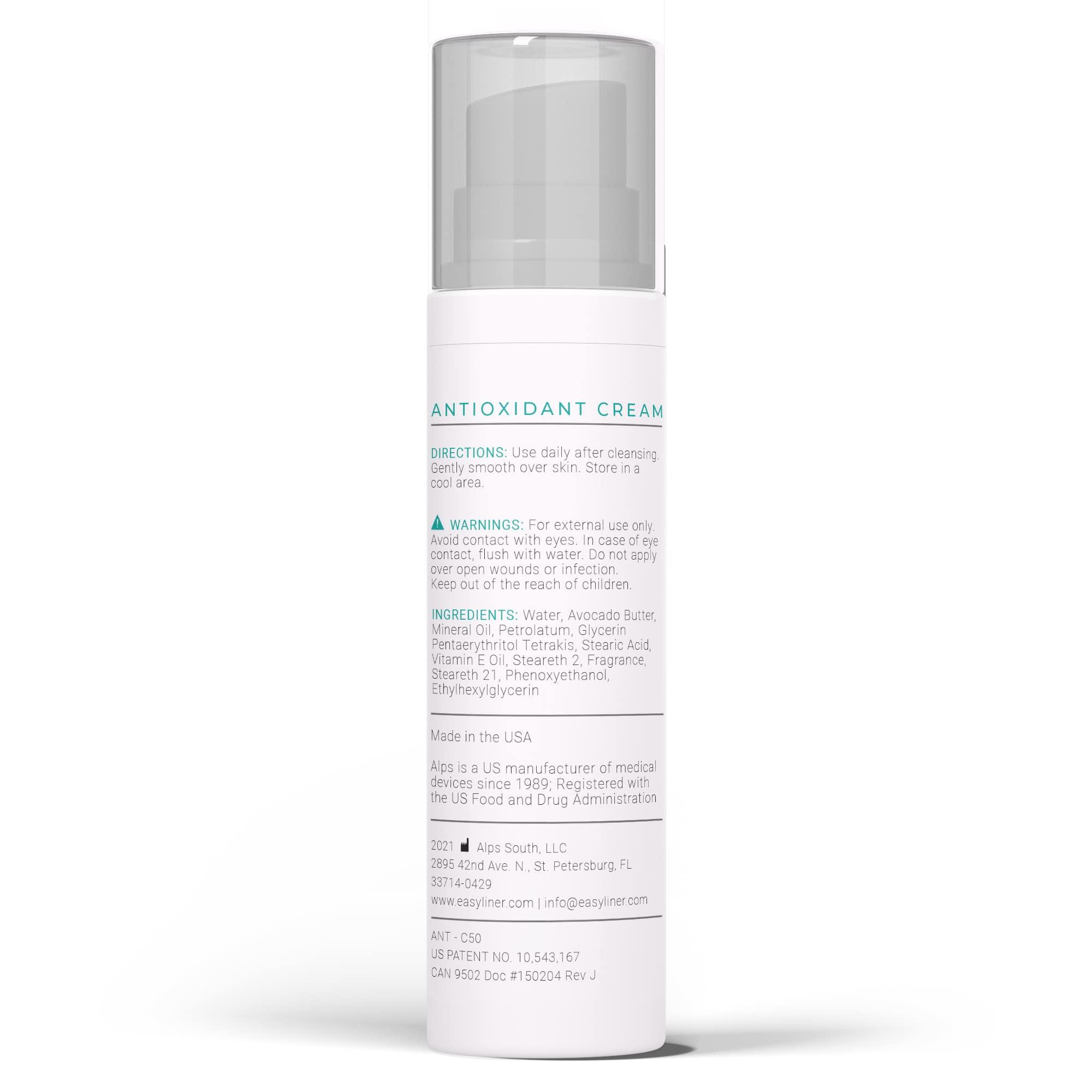 ALPS ALPS Antioxidant Cream 1.7 FL. Oz Bottle. Infused with Avocado Butter, Vitamin E, Hypoallergenic, Non Greasy Formula.