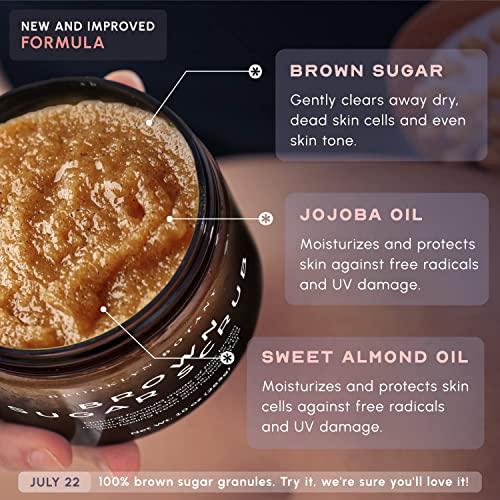Brooklyn Botany Brooklyn Botany Brown Sugar Body Scrub - Moisturizing and Exfoliating Body, Face, Hand, Foot Scrub - Fights Acne, Fine Lines & Wrinkles, Great Gifts For Women & Men - 10 oz