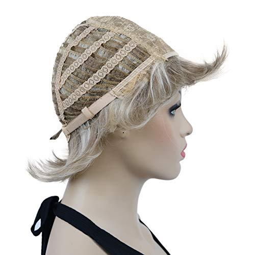 Lydell Lydell 6" Short Straight Layered Hair Full Synthetic Wig (H16/613 Blonde Highlighted)