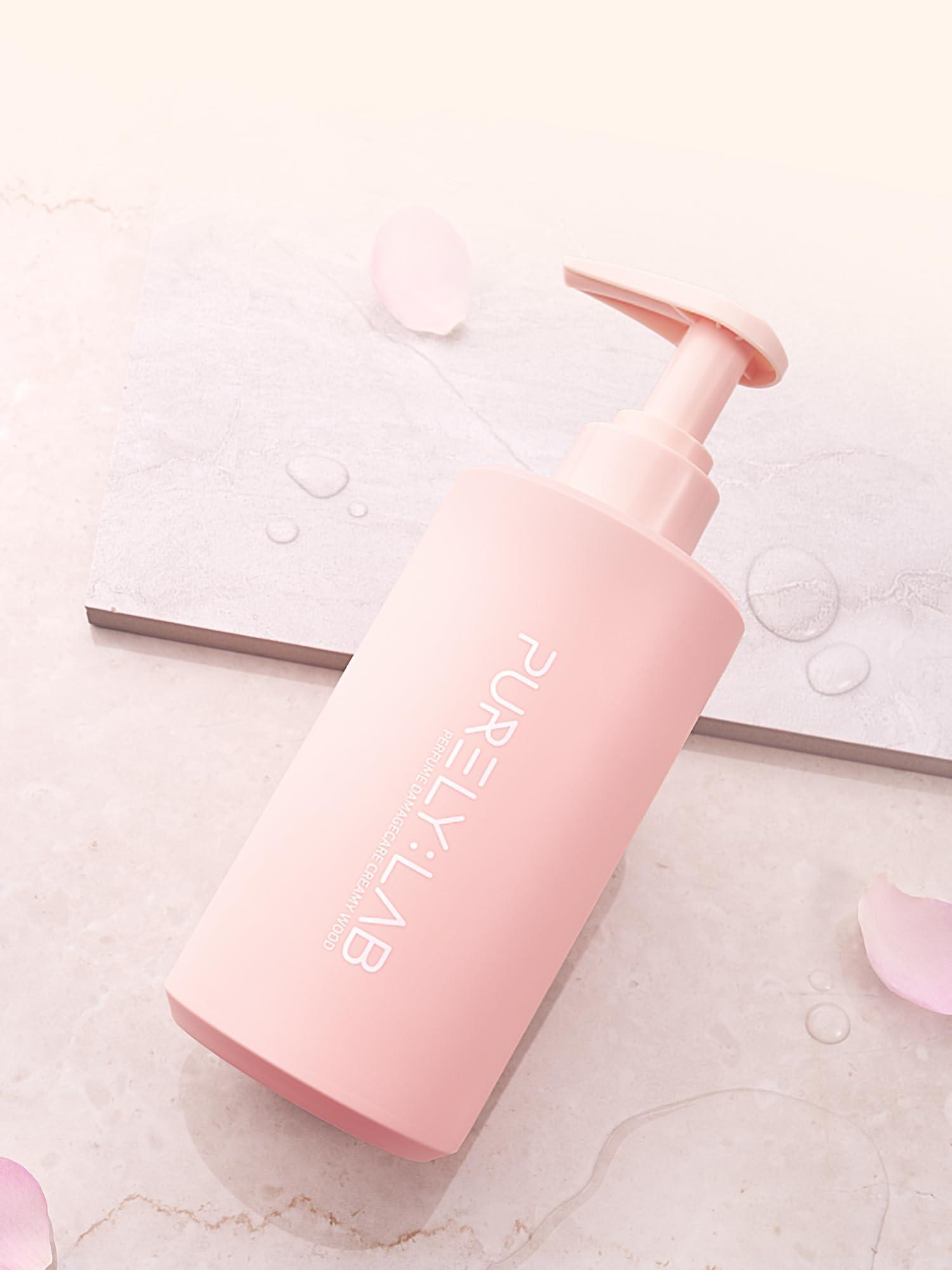 PURELY:LAB PURELY:LAB Perfume Damage Care Shampoo Creamy Wood Hair Growth Shampoo for Men and Women Fragrant shampoo,hair loss shampoo,dameged hair care16.9 fl oz / 500ml