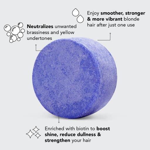 Kitsch Kitsch 2-in-1 Ultra Sensitive Hair Conditioner & Shave Bar & Toning Purple Shampoo Bar for Blonde Hair with Discount