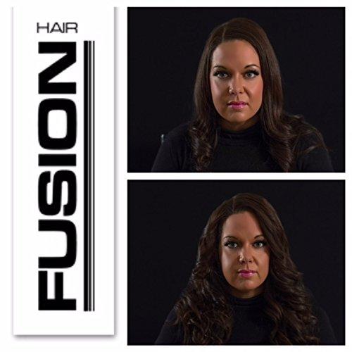 Hair Fusion Hair Fibers for Thinning Hair - (1.05 Oz) Real Human Hair Building Fibers to Conceal Bald Spots and Thinning Hair, Root Touch Up and Volumizer, Brown