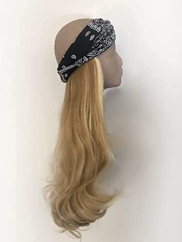 Motorcycle Hair 16" Bandana Hair (Light Brown, White Lies)