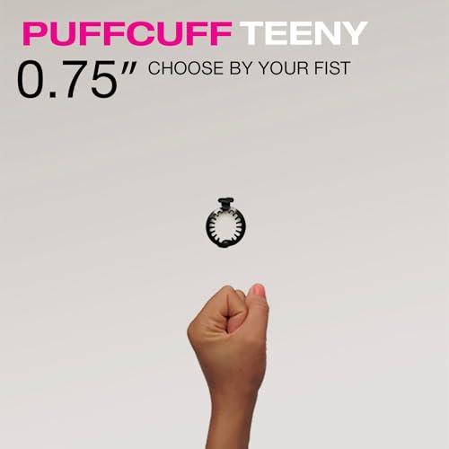 PuffCuff PuffCuff Teeny 0.75\" Hair Clamps, For All Natural, Fine Loose Curls, Thick, Coiled, Coarse, and Frizzy Hair, Painless, Damage-Free Styling Tool, Black, 5 Pieces