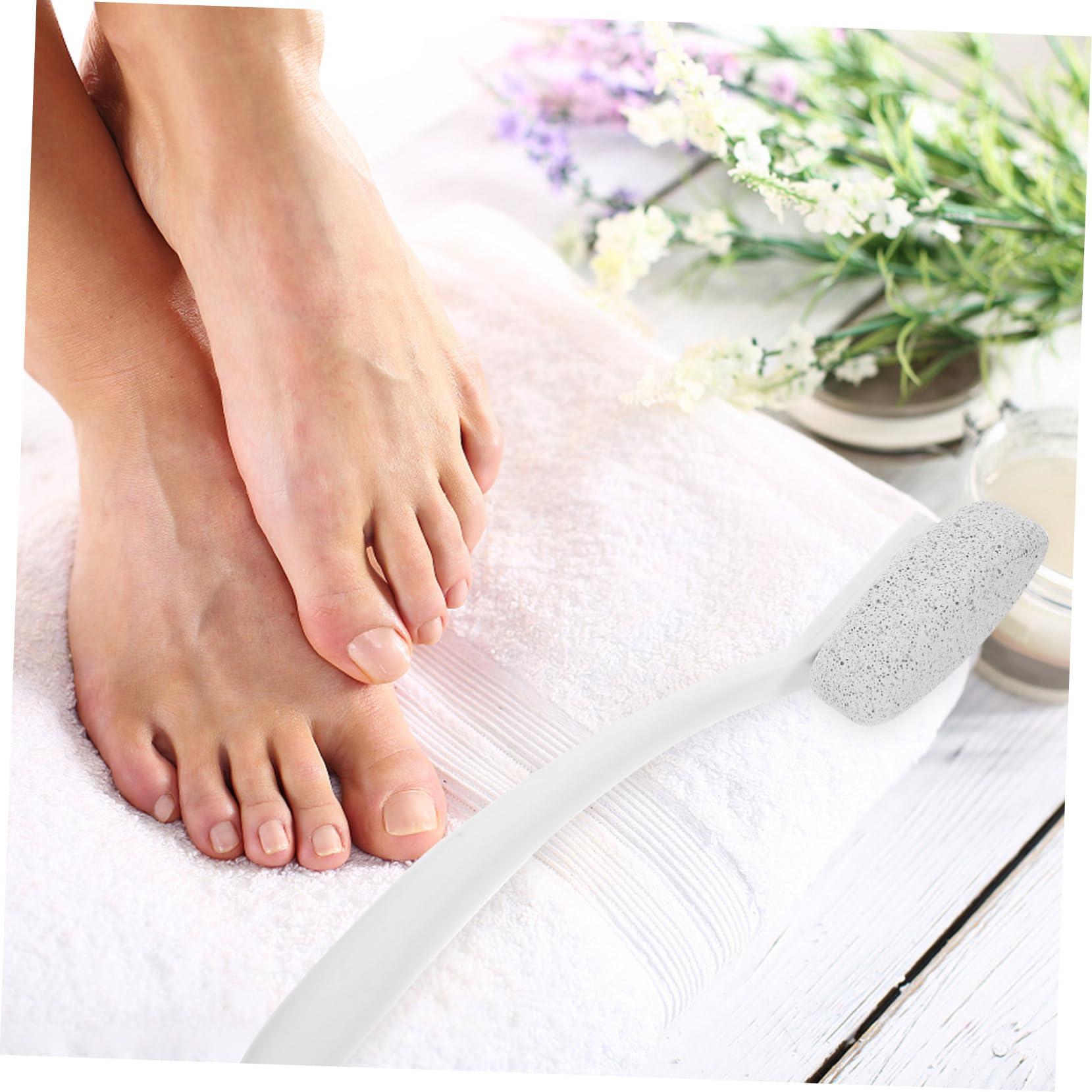 OHPHCALL OHPHCALL Long Handle Pumice Foot File for Dead Skin Removal Heel Sander for Feet Remover