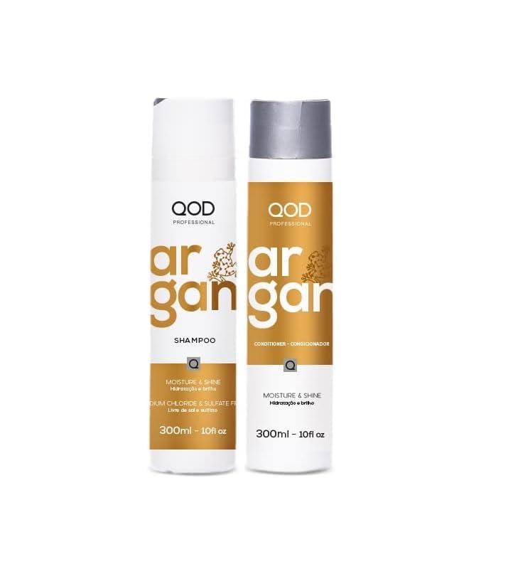 QoD QOD Professional Argan Shampoo & Conditioner 300ml (Combo of 2) | Sulphate free | Sodium Chloride free