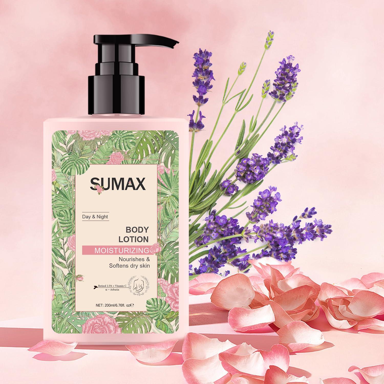 Sumax Sumax Body Moisturizer Lotion Natural Formula Fast Absorption Nourishing & Moisturizing Body Lotion Prevent & Repair Dry Skin for Women and Men