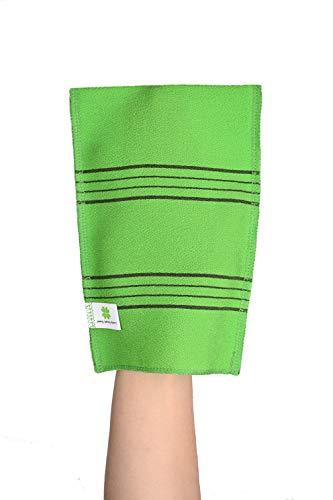 Lucky Sooah Towel Korean Exfoliating Bath Washcloth 4 pcs Large Size - Green