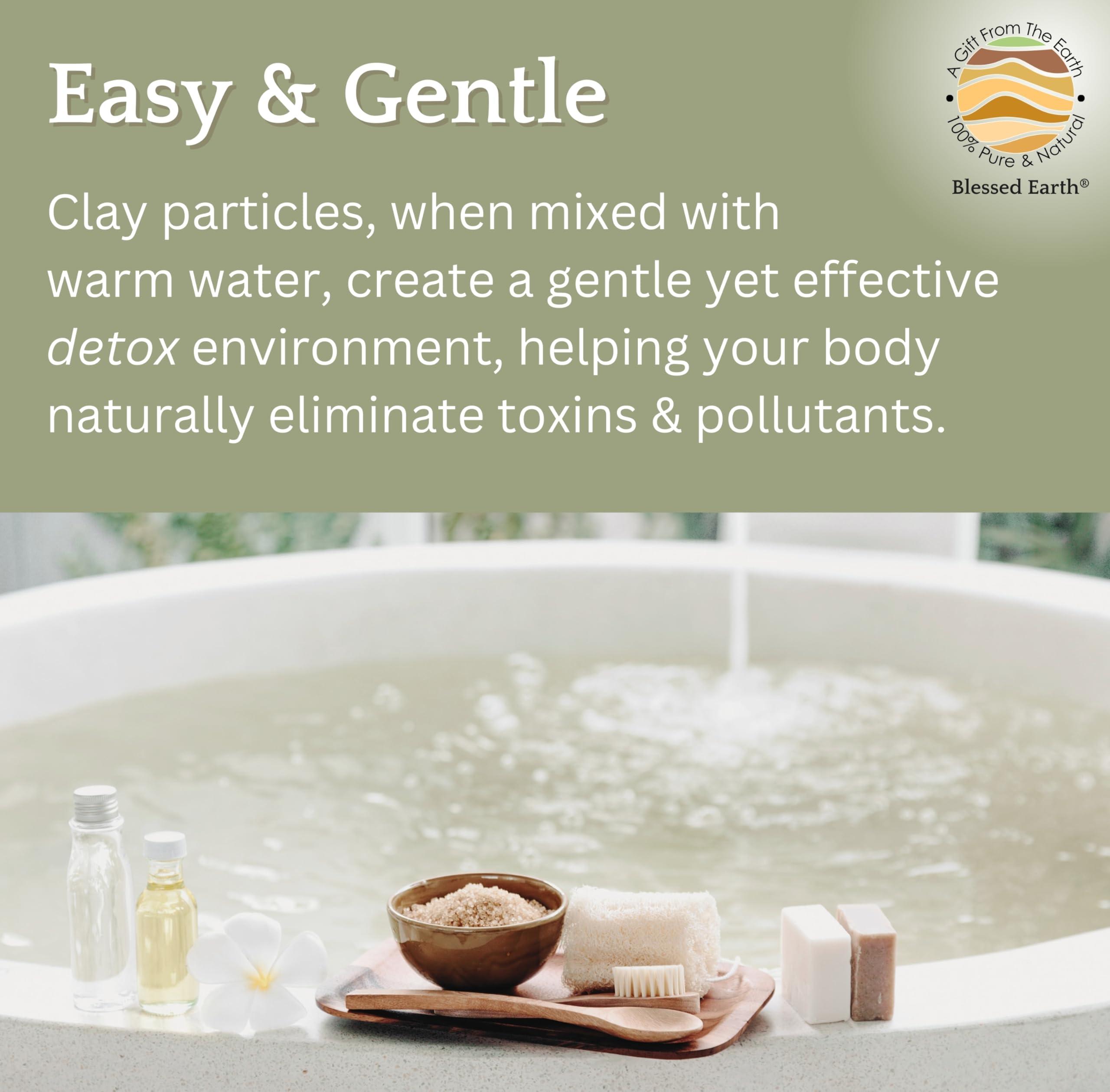 EvenbetterNow Blessed Earth Detox Clay Bath, 100% Pure Sodium Bentonite Therapeutic Grade - Removes Toxins, Impurities and Contaminants, by Evenbetternow LLC, 4 lbs (64 oz)