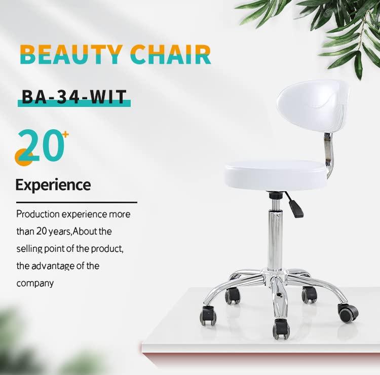 TATARTIST TATARTIST Tattoo Stool Massage Saddle Chair Adjustable Hydraulic 360 Rotating Medical Spa Beauty Salon Stools Bar Boss Office Artist Workbench Chairs with Rolling Wheels Backrest (Black)