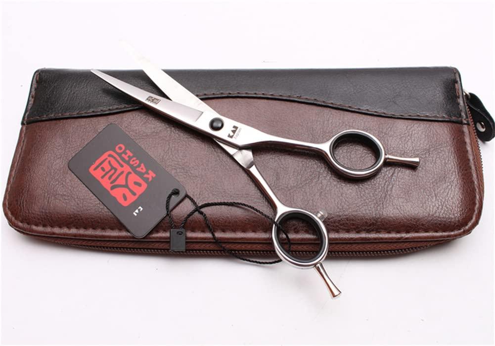 HUVORA Professional Hairdressing Scissors Willow Leaf Curling Scissors Double Tail Bending Scissors Curved Machete 5.5 Inch Barber Hair Shears for Women Men ,6.0 inches