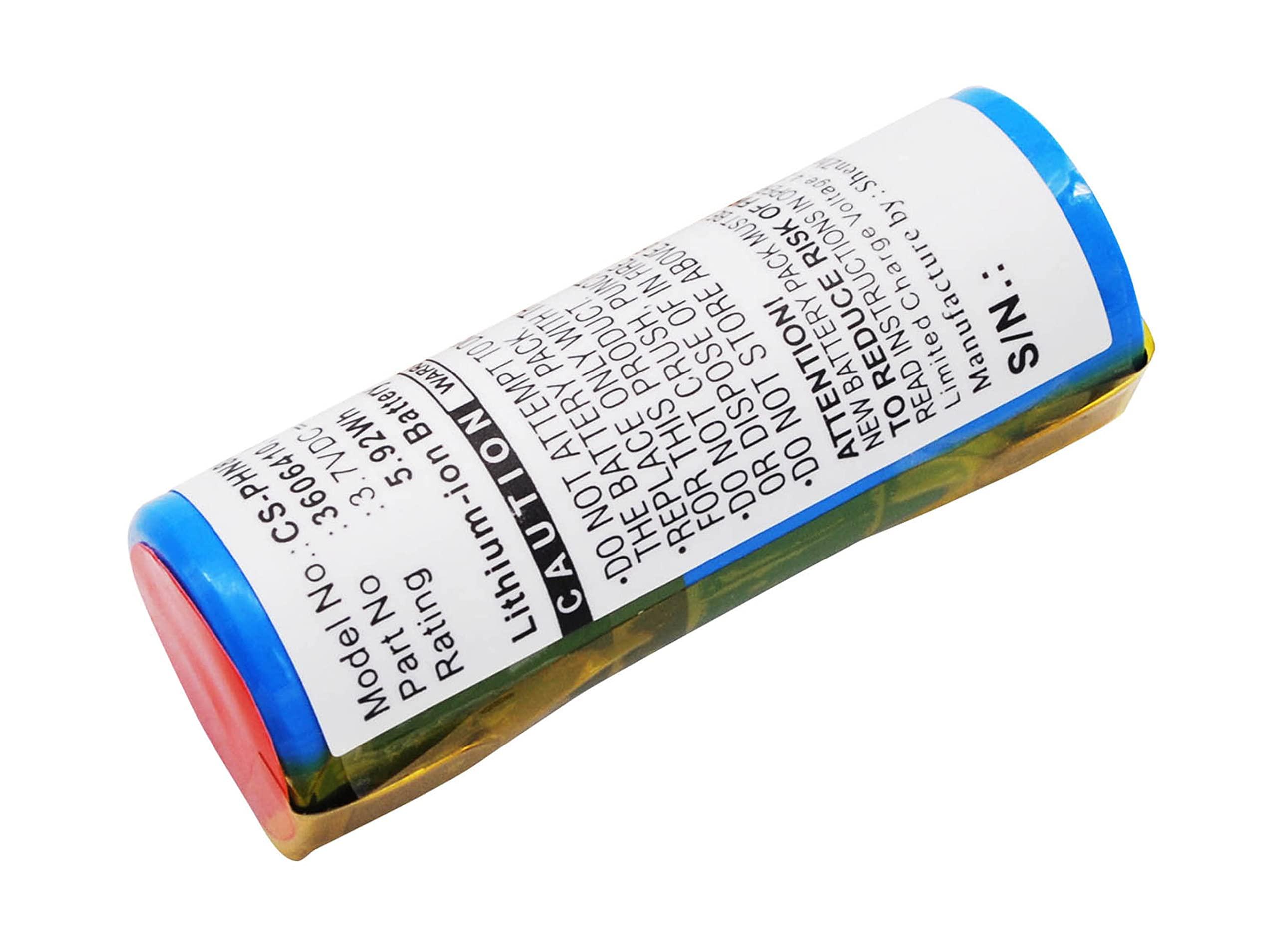 OADHTIE OADHTIE Replacement Battery Compatible with Philips Norelco 9170XLCC, 9190XL, 9195XL, HQ8894, HQ9100, HQ9140, HQ9160, HQ9170, HQ9190CC, Part Number: 15038, 3606410, 3611290 1600mAh/3.7V