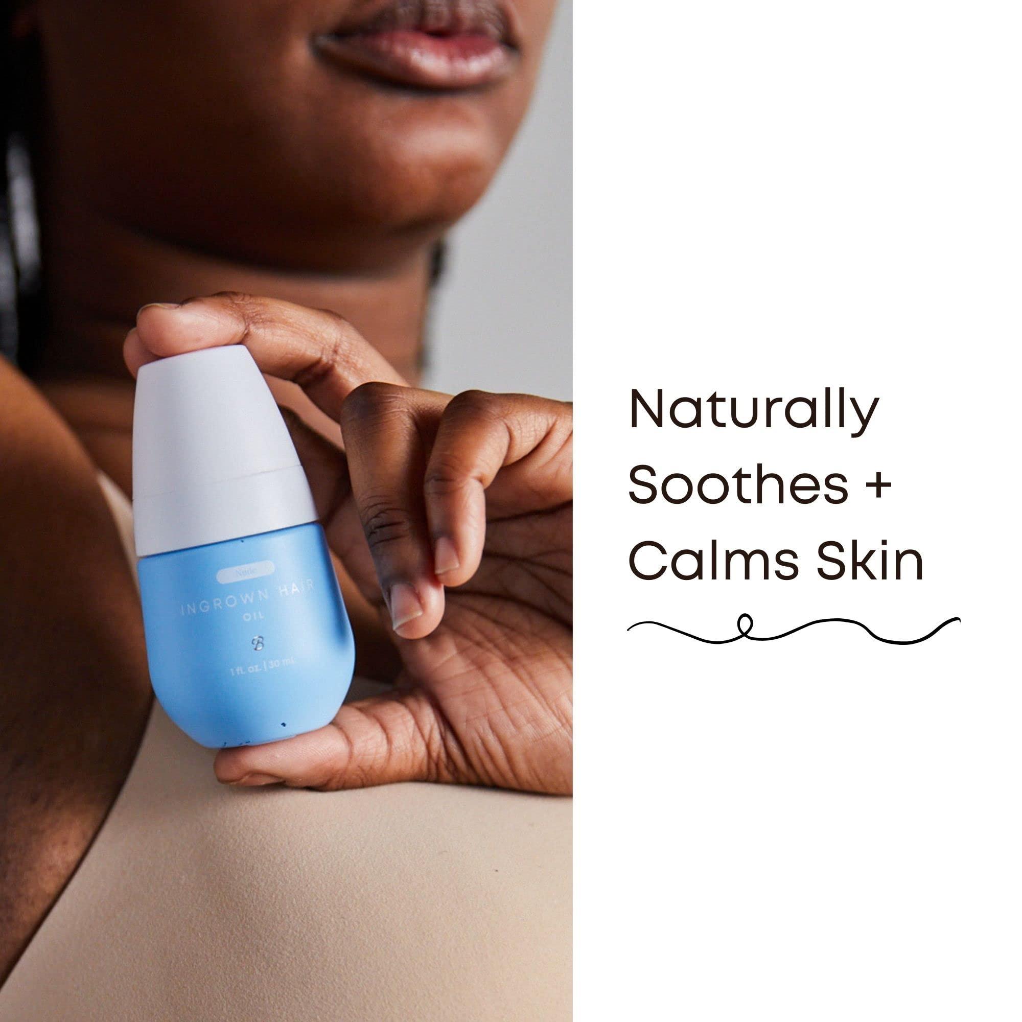 Bushbalm Bushbalm Ingrown Hair Oil - Helps with Ingrown Hair, Underarm Bumps, Soothes Skin, Razor Bumps and Post Shave Redness, 30 ml - Nude Oil