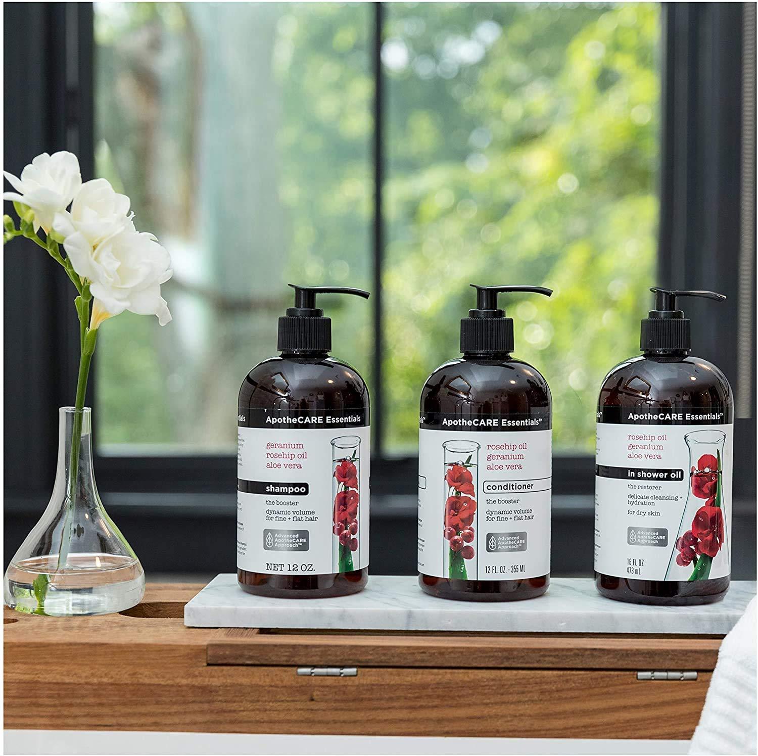 ApotheCARE Essentials ApotheCARE Essentials The Booster Conditioner Rosehip Oil, Geranium, Aloe Vera 12 oz