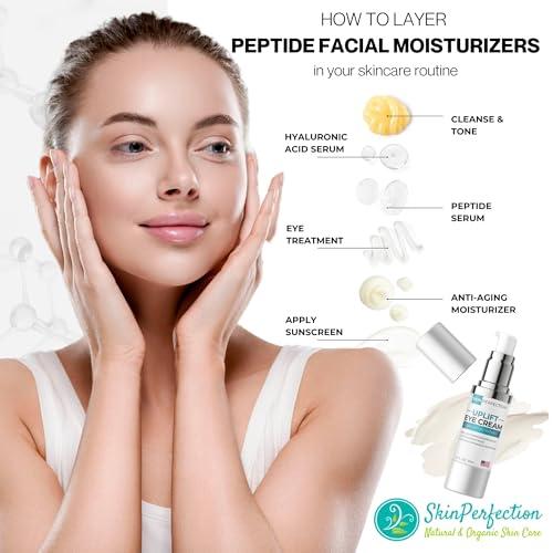 Skin Perfection Revitalize Your Eyes: Uplift Anti-Aging Eye Cream for Dark Circles, Wrinkles & Puffiness Copper Cream Peptide Complex Haloxyl Lift Tighten Droopy Lids Argireline Matrixyl Pepha Tight .5 oz
