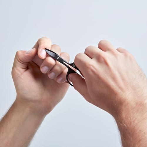 ZWILLING ZWILLING Beauty TWINOX Nail Scissors and Cuticle Scissors, 2-in-1 Scissors for Precise Cutting, Durable Stainless Steel Manicure Scissors, Matte Black, Premium Nail Care, 90 mm