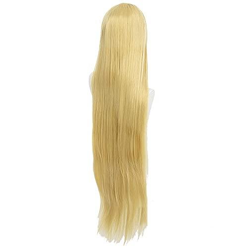 ZZMQ ZZMQ Super 2: Sayonara Zetsubou Gakuen Sonia Nevermind Cosplay Wig Blond Braid Style Long Straight Hair Wigs + Wig Cap
