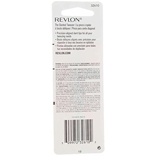 REVLON Revlon Deluxe Tweezer With Slant Tip, 1 ea (Pack of 12)