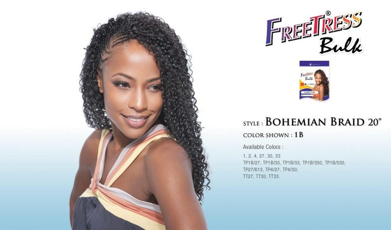 crochet FreeTress Synthetic Hair Crochet Braids Bohemian Braids 20" (4-Pack, 27)
