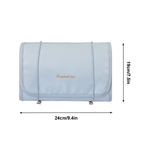 Generic 4-in-1 Hanging Travel Toiletry Bag Organizer, Hanging Travel Toiletry Bag for Travel, Cosmetic Travel Bag, Bathroom Bag, Removable Makeup Bag Foldable Cosmetic Organizer for Shampoo, Toiletries Blue